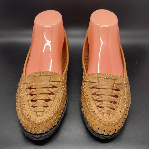 Vintage 90’s Marc Alpert tan Huarache Sandals 8.5 - Picture 3 of 4